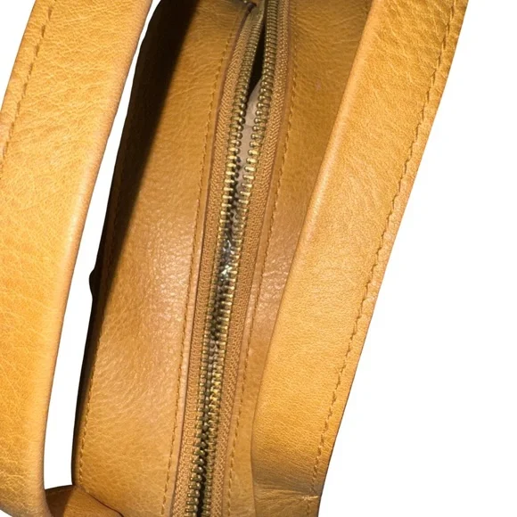 Madewell the Sydney tan crossbody genuine leather handbag EUC - Picture 9 of 13